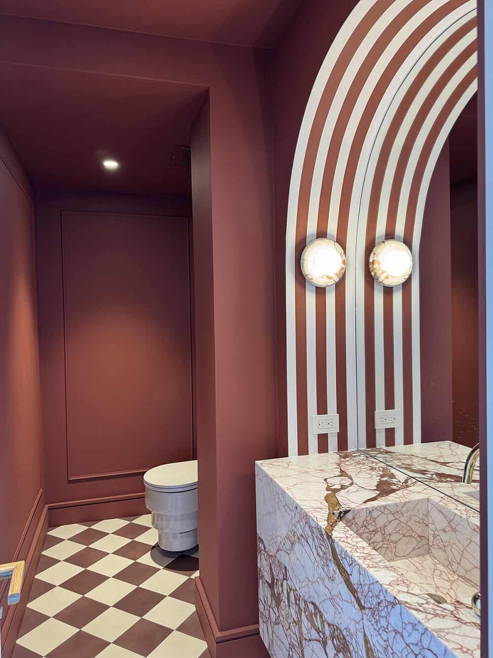 Rouge Powder Room - Upper